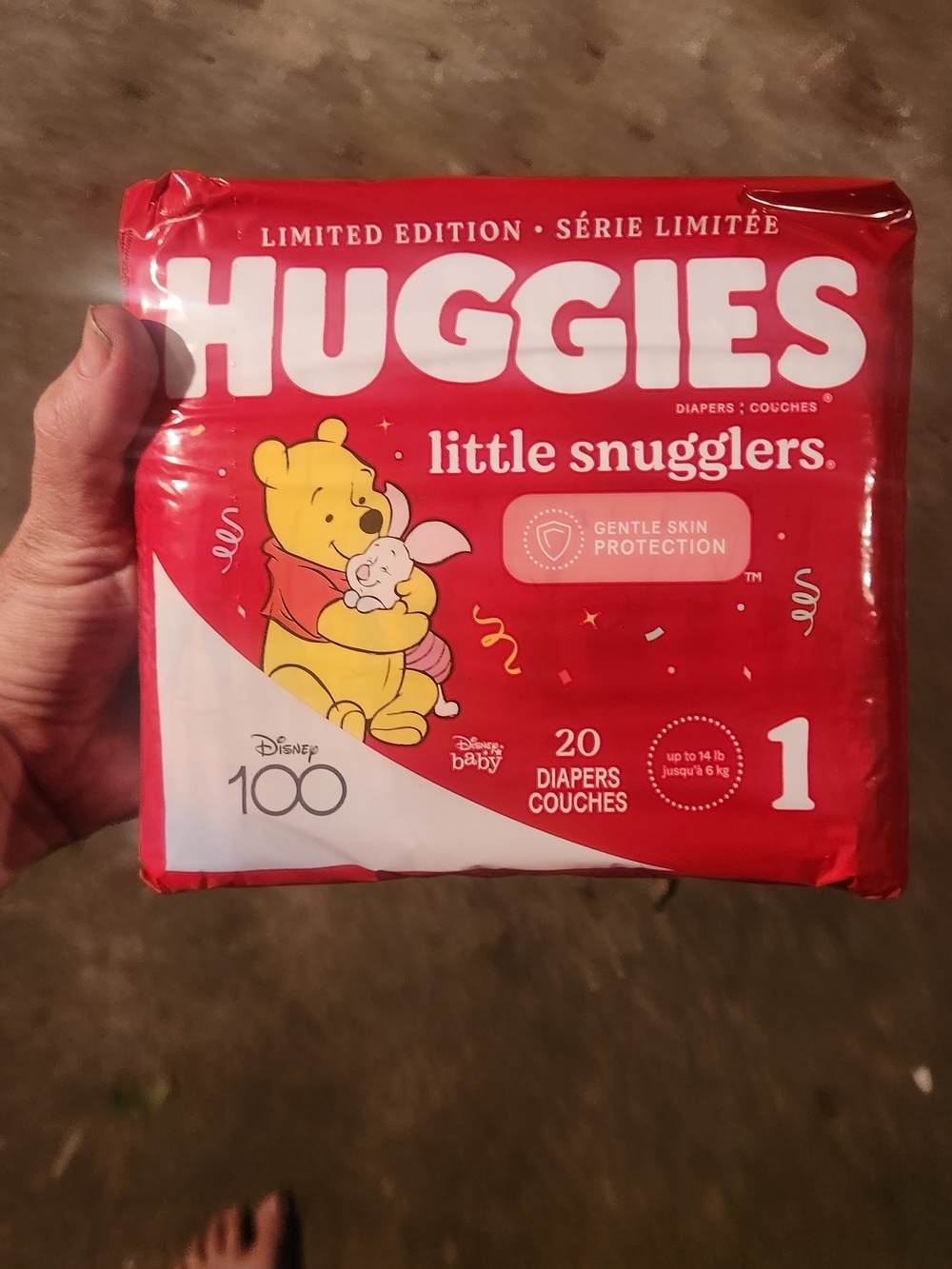 Huggies Little Snugglers Diapers - Red (Size 1, 20 Count)